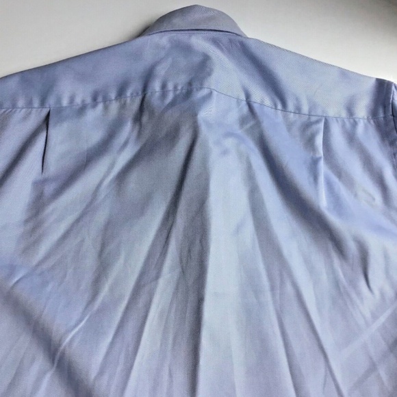 Stenstroms fitted body light blue 2 fold super cotton twill dress shirt Sz 15.5 - Picture 7 of 9
